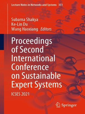 cover image of Proceedings of Second International Conference on Sustainable Expert Systems